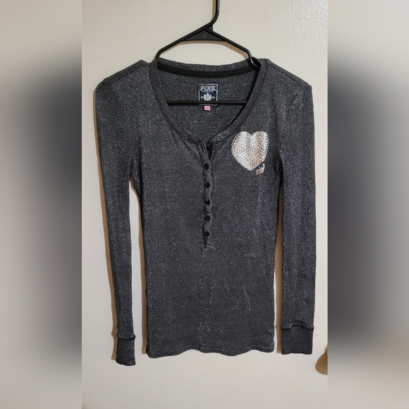 Victoria's Secret PINK Rare Vintage Y2K 3pc Bling Flared Sweats Heart Set XS-M - Picture 14 of 16